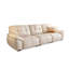 White Genuine Leather Modular Sofa cushion couch