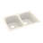 Swan 22'' W Double Bowl Solid Surface Dual Mount Kitchen Sink-38293771-38293772