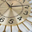 Horloge murale de 23 pouces en métal Mid Century