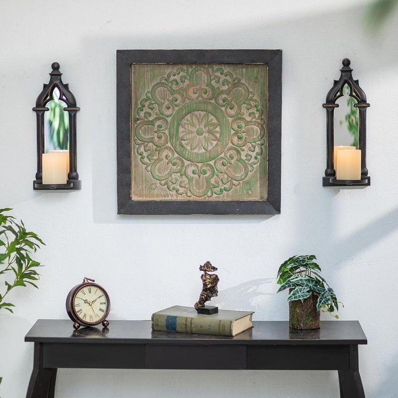 Black Candle Sconces Gothic Wall Decor
