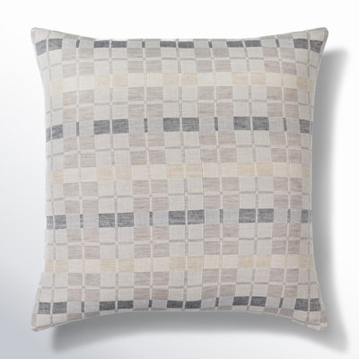 Deckland Geometric Linen Throw Pillow