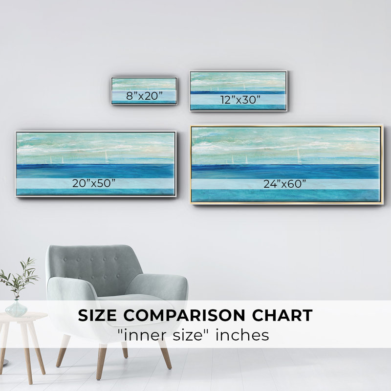St. Maarten- Framed Canvas, 20" H x 50" W