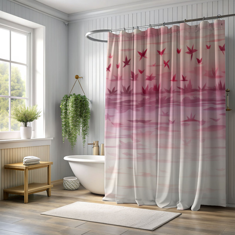 Rideau de douche Pink Wash - Premium, H 74 po x l 71 po