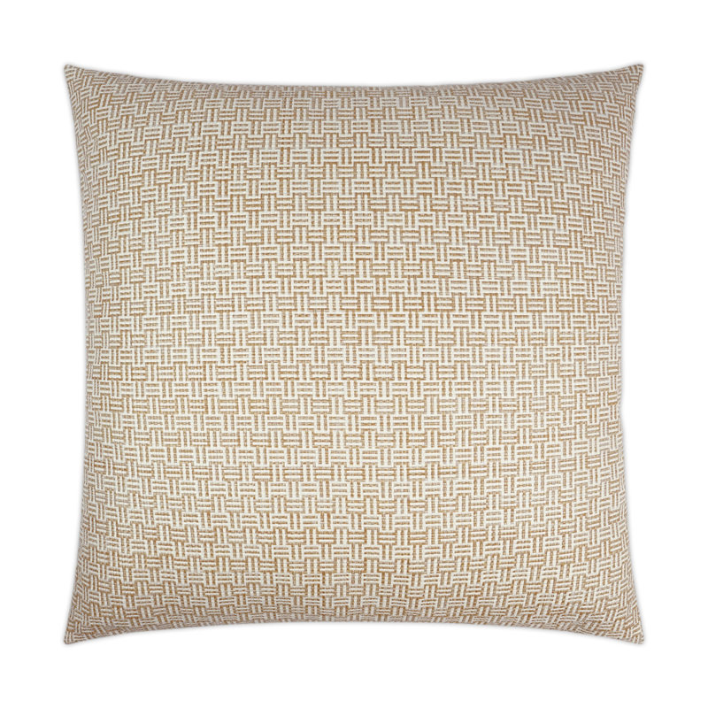 Thatchwork Pillow Cover & Insert, Natural, Square 24"