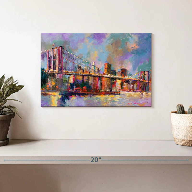 Couleurs du pont Ravi Brooklyn, H 8 po x l 12 po