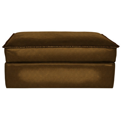 Repose-pieds de rangement en cuir véritable Urban Cowboy