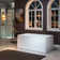 67" x 32" Freestanding Soaking Acrylic Rectangular Bathtub with Reversible Drain