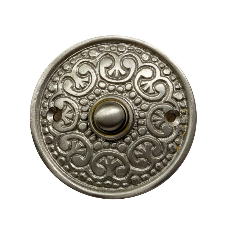 Bouton de sonnette rond orné