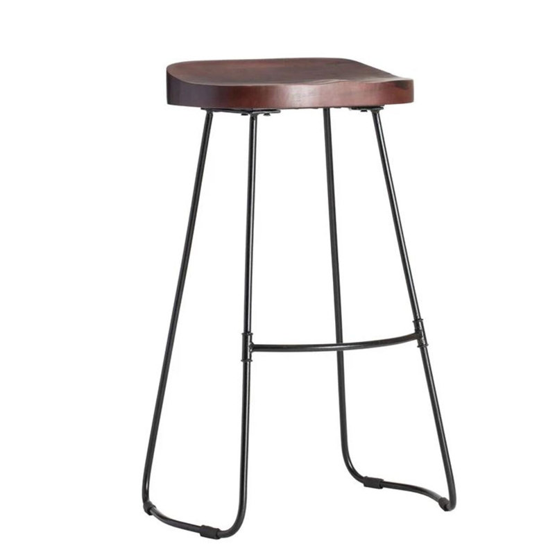 Tabouret de comptoir Safari, Brun