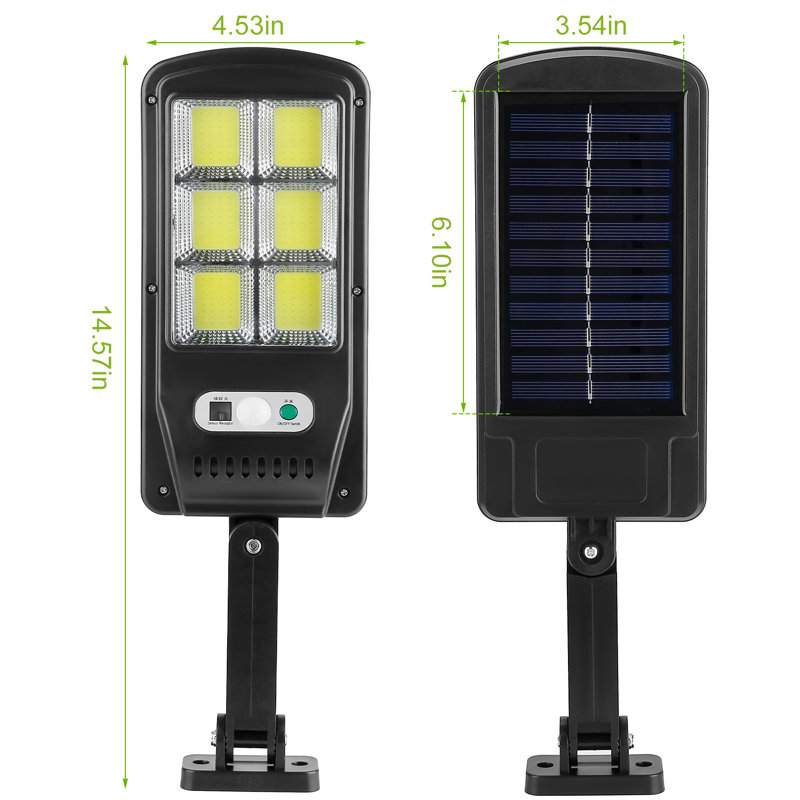 LED Solar Power Dusk to Dawn Battery Operated Outdoor Security Flood Light with Motion Sensor