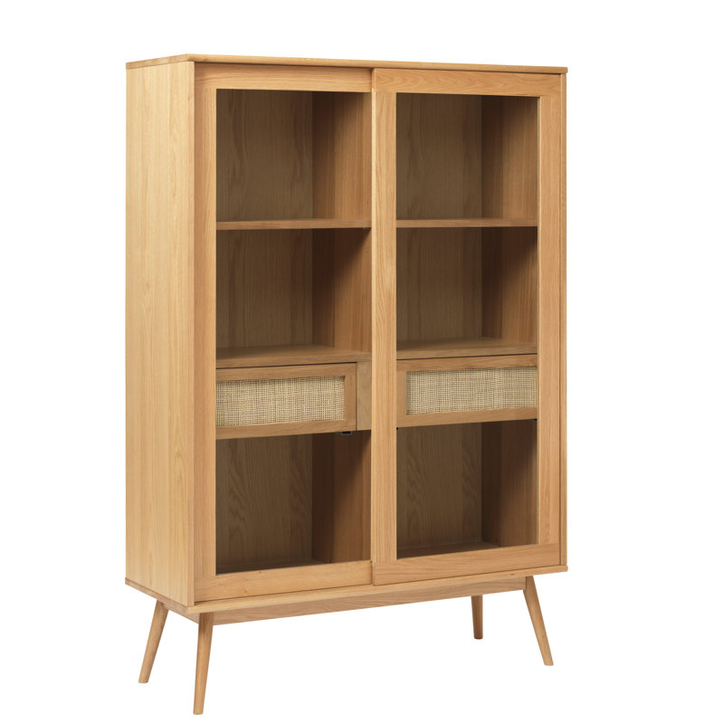 Plessis Display Cabinet, Light Brown