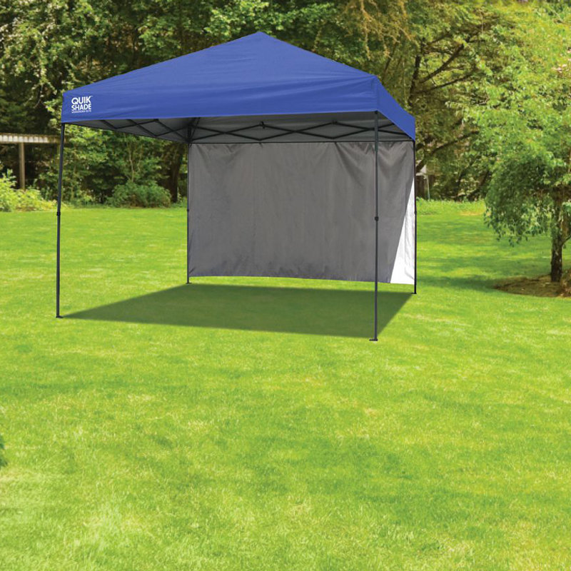 Quik Shade 10' x 10' Single Canopy Wall Panel for Straight Leg Base Outdoor Pop-up Canopies, White