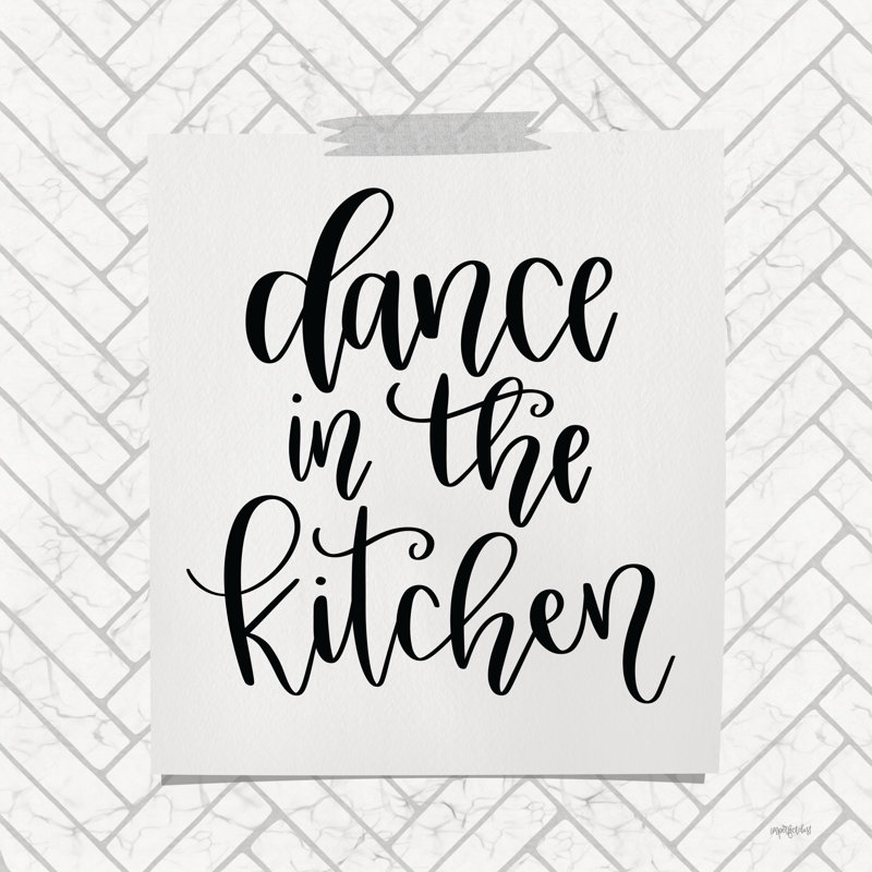 Danse dans la cuisine 2884072, H 12 po x l 12 po, Non, Wrapped Canvas