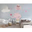 Papier peint amovible avec un joli bébé éléphant et des ballons-99178818