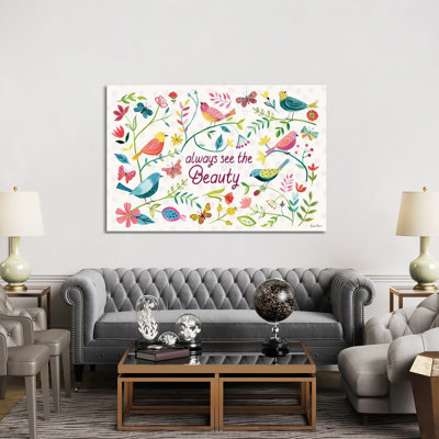 Budding Beauty I by Farida Zaman - Wrapped Canvas Gallery-Wrapped Canvas Giclée