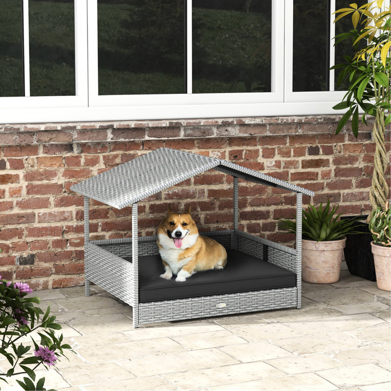 Niche pour chien avec auvent Adel