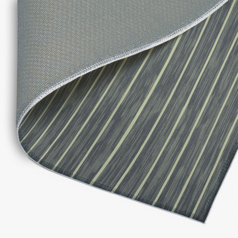 Tapis intérieur / extérieur gris HorizontalStripes, Rectangle 4pi x 6 pi