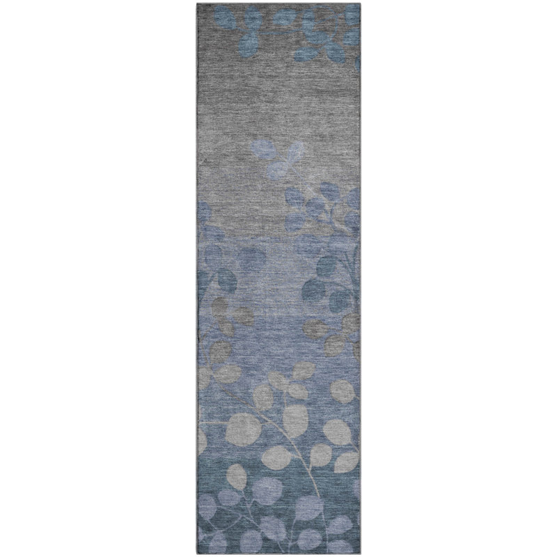 Premium Machine Washable Farolt AMF1900 Floral Rug, Runner 2'3" x 7'6"