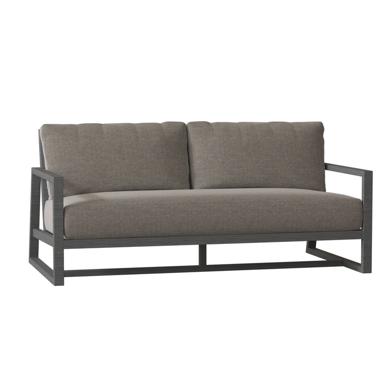 Causeuse en aluminium Avondale - Gris ardoise, Gris ardoise, Welt + bourre standard, Écorce Intermix