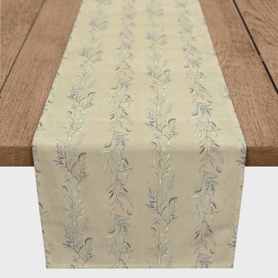 Brecklyn Rectangle Floral Polyester Table Runner