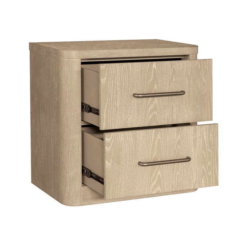 Table de chevet 2 tiroirs Hedrick