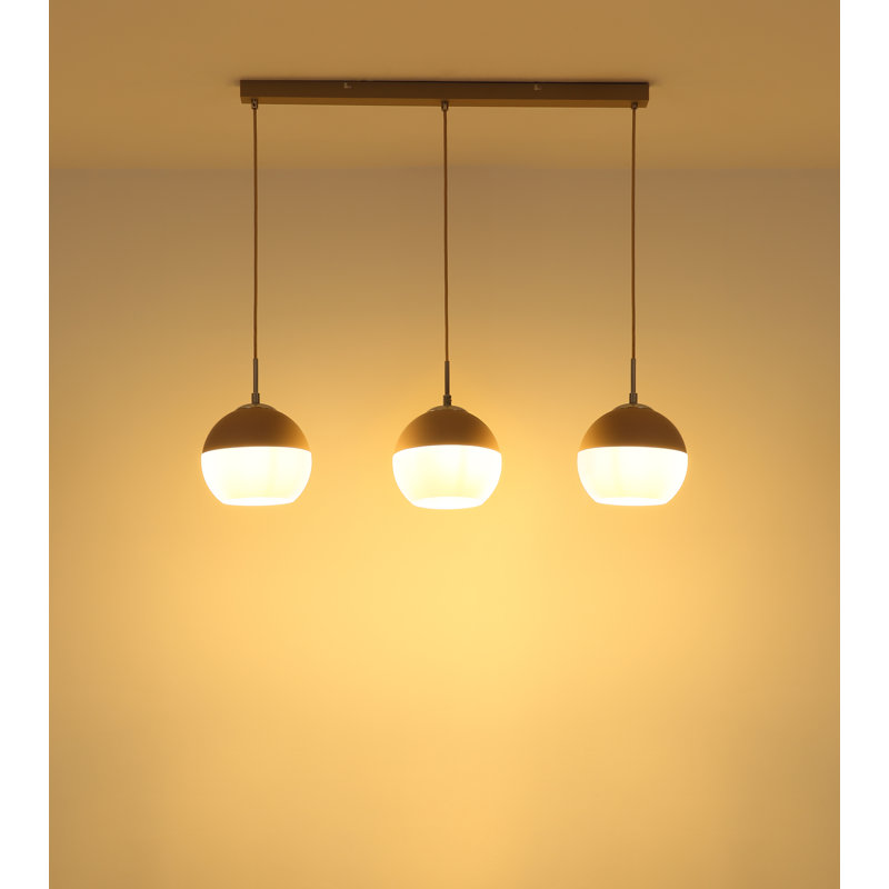 Hollier 3 - Light White Geometric Pendant