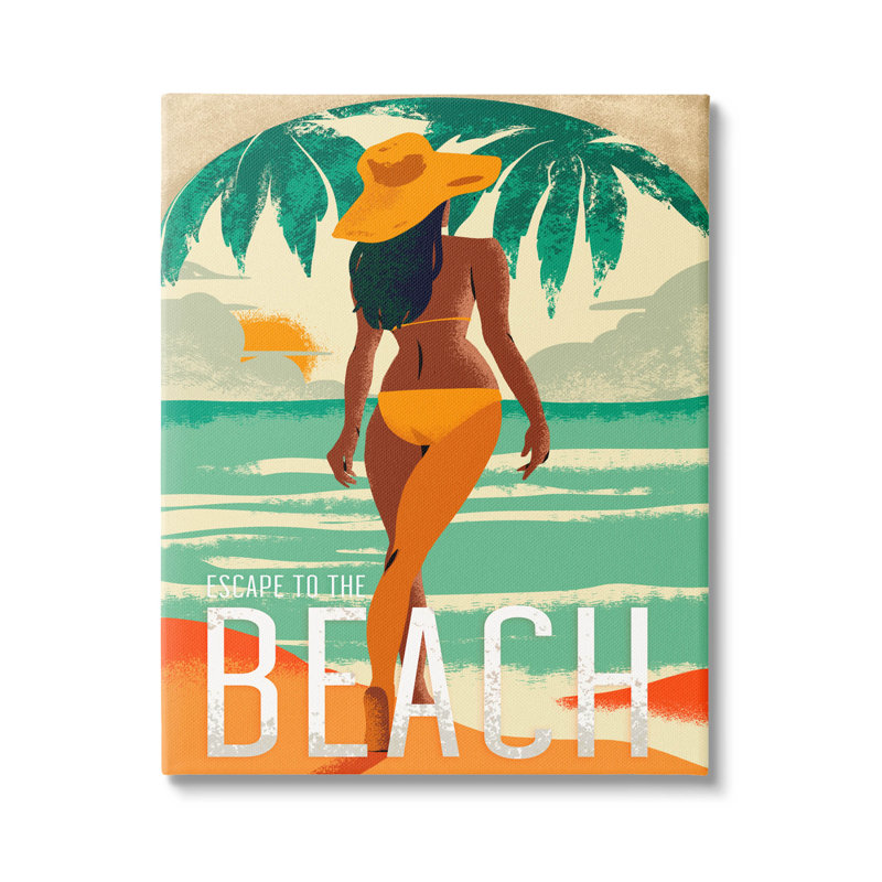 «Escape To Beach Holiday» par Ziwei Li, H 20 po x l 16 po x P 1,5 po
