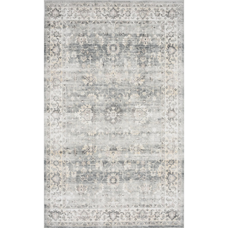 Tapis lavable à la machine Whitley Whitestone, Rectangulaire 8 pi x 10 pi
