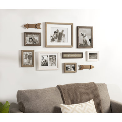 Hertz Wood Picture Frame - Set of 8 with Mat