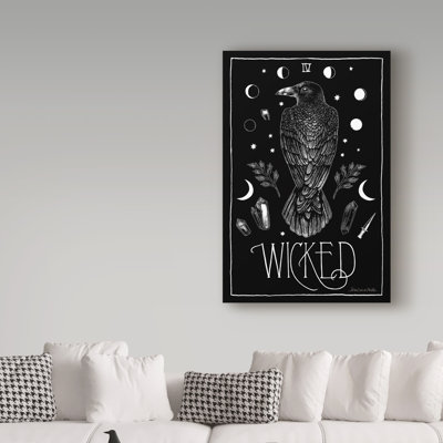 Alyssea 'All Hallows Eve IV' Watercolor Painting Print on Wrapped Canvas