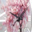 Horloge murale florale rose cerisier en fleurs III-1458990368