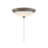 12 in. 1 - Light Frosted LED Bowl Ceiling Fan Light Kit-28786562