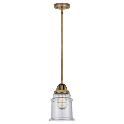 Mini-luminaire suspendu avec tige 1 lumière 6 po Nouveau 2 - Alvi - ampoule non incluse