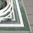 Brysin Striped Machine Woven Power Loom Polypropylene Area Rug in Ivory/Green-912032203