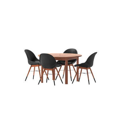 Anautica 47" Eucalyptus Patio Dining Set