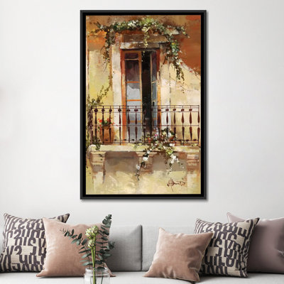 « balcon iii », reproduction sur toile
