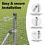 Welded Wire Fence With 7 Posts Steel-94018049-94017020