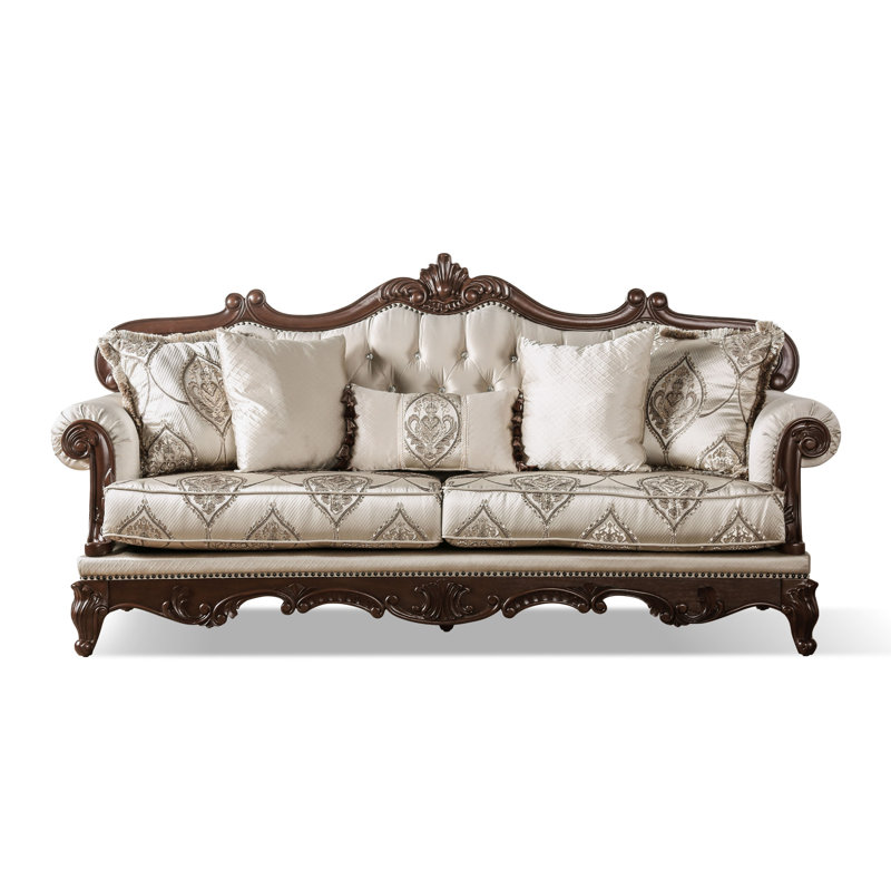 Canapé Barbato, Beige, H 44,5 po x l 90,25 po x P 38,25 po