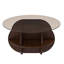 Table basse ronde avec rangement