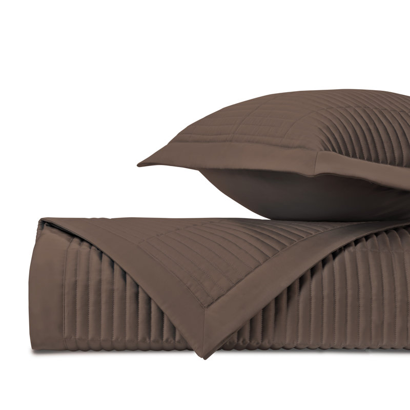 Channel Quilted Sateen Coverlet, Queen Coverlet / Bedspread, Ricco