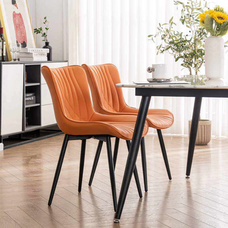 Comfortable Padded Dining Chairs with Back Easy Assembly Upholstered Side Chair, Accent Chairs for Kitchen, Dining Room