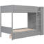 Lit superposé simple au-dessus de gris avec rangement organisé - 2 tiroirs et armoire à couches multiples pour plus de commodité-1935278785-1935278786