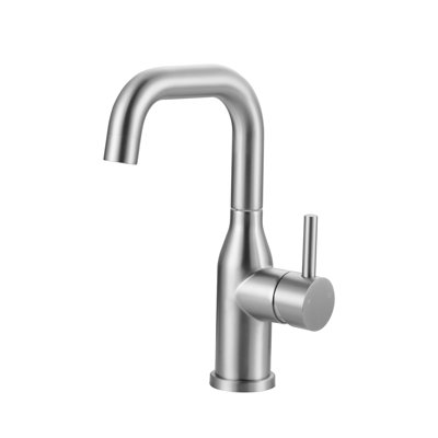 Single Handle Deck Mounted Bar Faucet Inclued Supply Lines in Black Gold