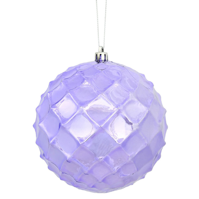 Ornement de Noël babiole brillant, Lavande, 4