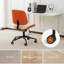 Fauteuil de bureau à domicile en cuir PU, hauteur réglable, sans accoudoir, chaise de bureau beige-1425901319