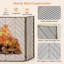 Navae Metal Fireplace Screen