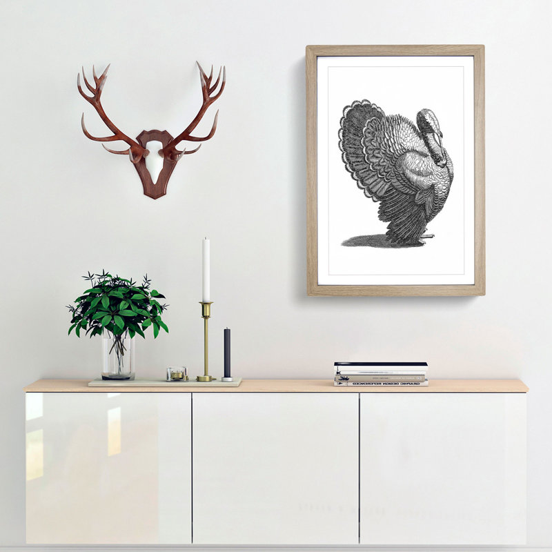 Turkey in Black & White by Johan Teyler - Framed Print, 48cm H x 36cm W x 2cm D, Oak Framed
