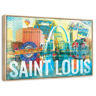 Saint Louis City Landmarks Grunge
