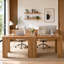 Bureau d'ordinateur 79 po pour deux personnes avec tablettes 79 po