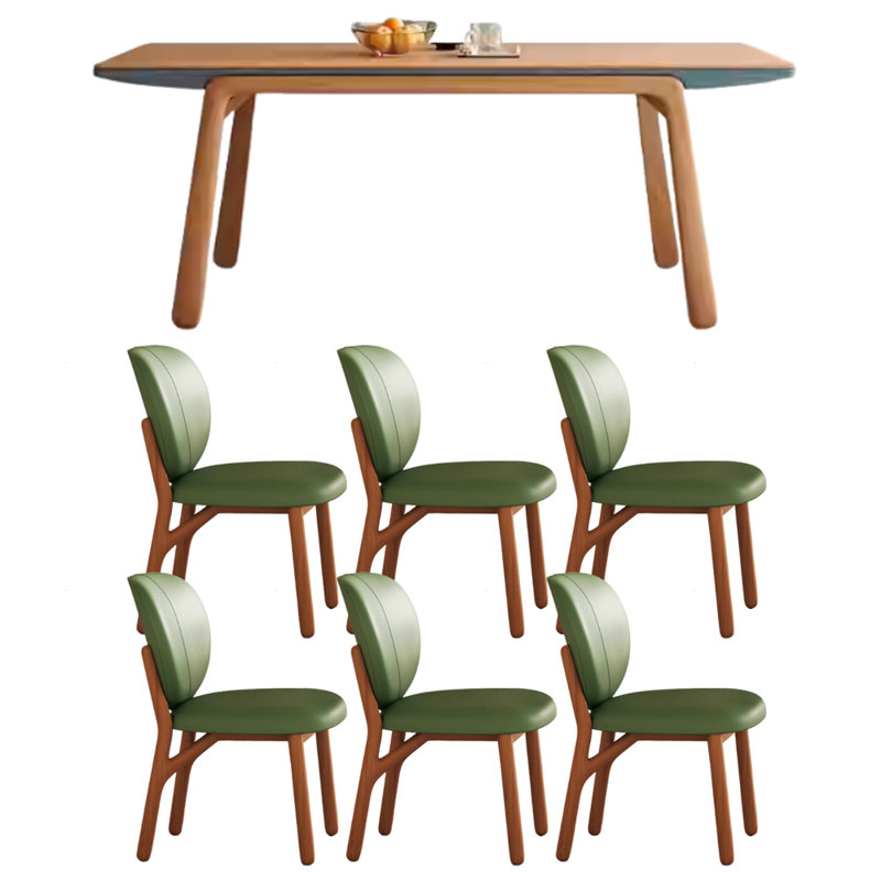 Modern Simple Cherry Wood Rectangular Large Table, 7